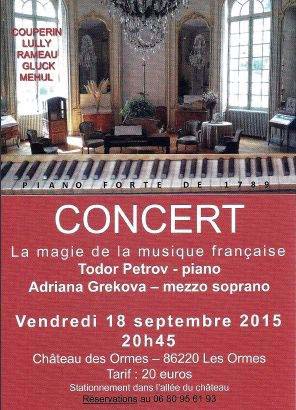 Récital de piano 18/09/2015