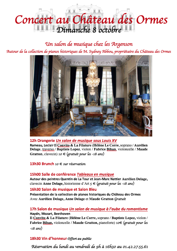 Concert baroque le dimanche 8 octobre