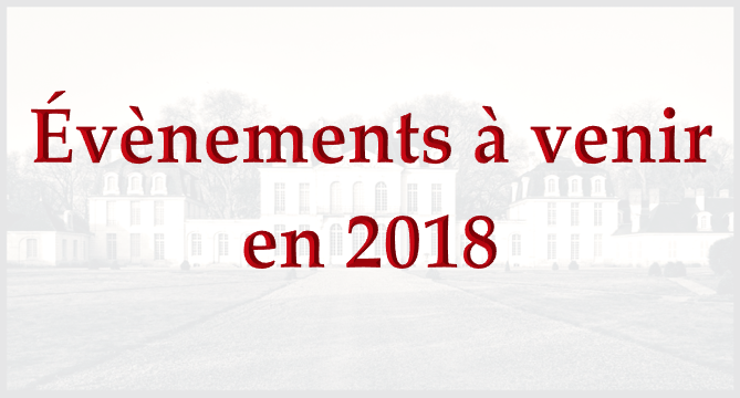 Les évènements 2018